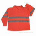 ANSI Class 3 Safety Shirt, Long Sleeves, Made of 100% Polyester Cool Mesh, Lightweight/Breathable